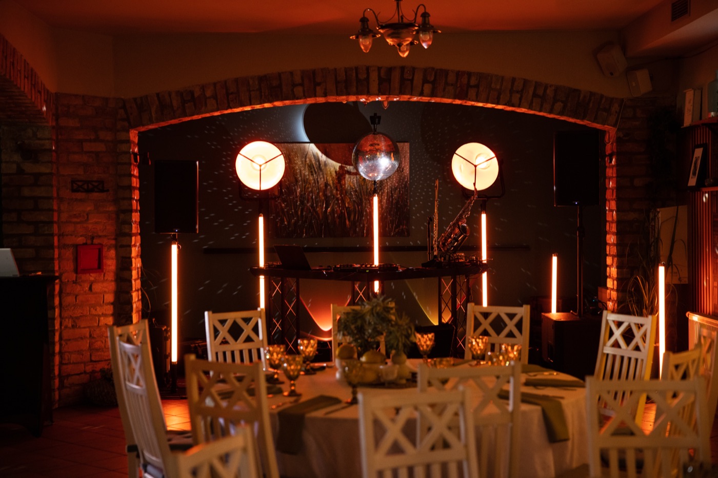Sound and lights setup